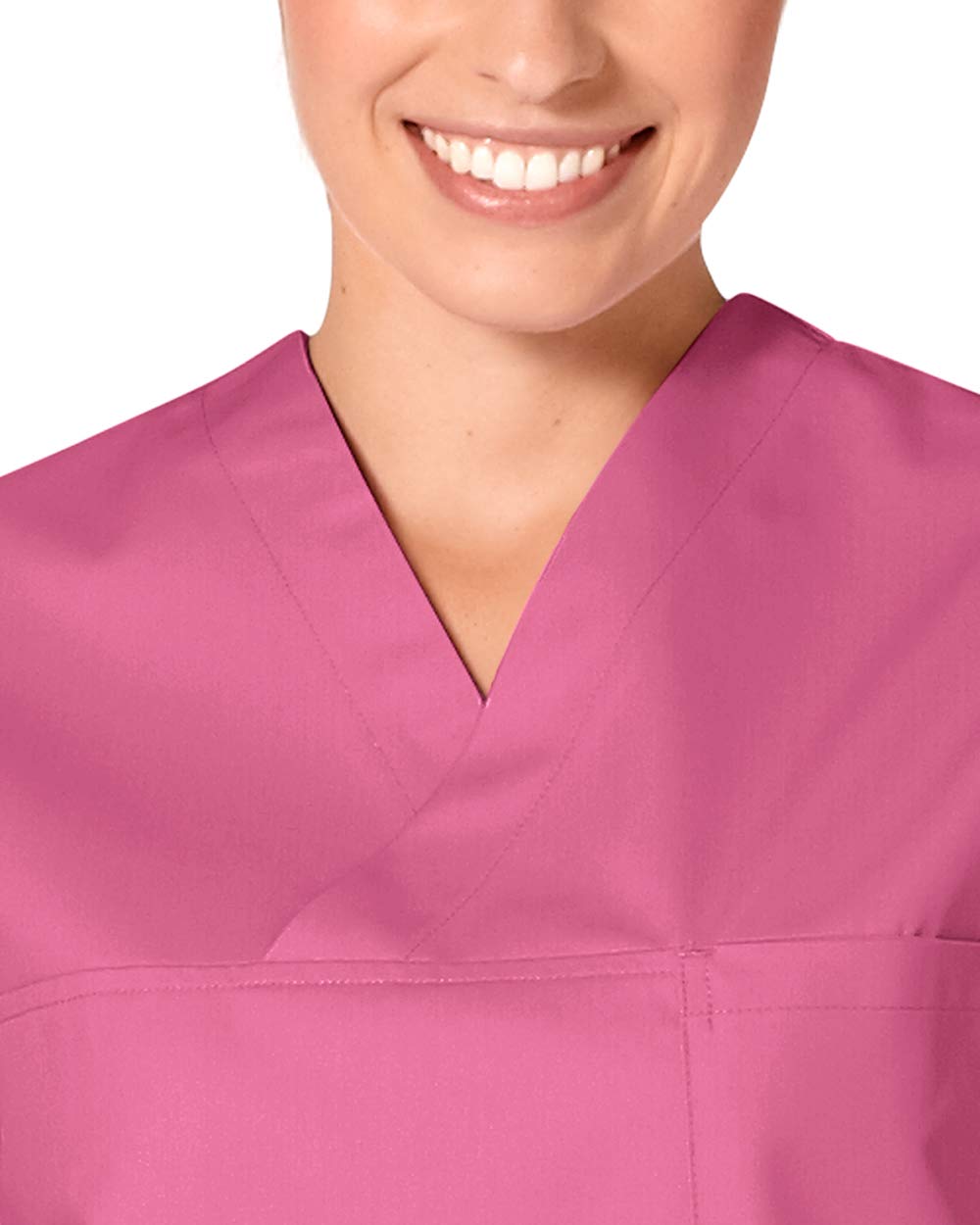 CLINIC DRESS Schlupfkasack - Unisex Kasack Damen und Herren bunt für Pflege und Altenpflege, Kurzarm und Brusttasche, 95 Grad Wäsche