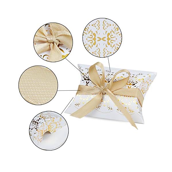 TsunNee Cajas de regalo de boda, caja de papel para caramelos, caja de regalo de fiesta, cajas de regalo de papel… - Imagen 10