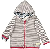  loud + proud Baby-Unisex Wendejacke aus Bio Baumwolle, GOTS Zertifiziert Jacke, Grau (Grey Gr), (Herstellergröße: 74/80)