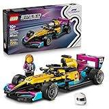 LEGO Speed Champions Voiture de Course F1 Academy Jouet   Maquette avec Minifigurine de Femme Pilote de F1   Cadeau d'anniversaire Fille, Garçon 10 Ans ou Adulte Fan de Sport Automobile 77258