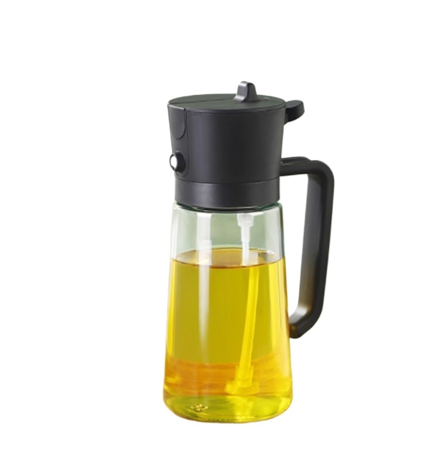 CVdrtyED Frying Oil Dispenser Liquids Oil Sprayer 2 In 1 Suitable For Air Fryer Salad Frying Grilling Countertop Bbq(Black)
