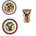 SET- Pappa Bing Bunny Coniglietto 2 Piatti + Bicchiere Bambino - BIN19/3PZ