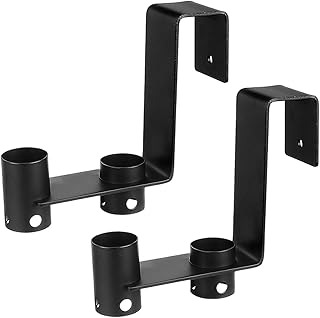 Ganchos para valla para equipo de piscina, juego de 2 ganchos de almacenamiento para piscina, resistentes, resistentes a la intemperie, almacenamiento multiusos junto a la piscina para herramientas de