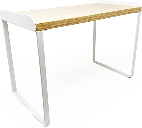 Mitus Organizador y almacenamiento de estantes, estante de madera escalonada para encimera de cocina, encimera de baño, armario de despensa,