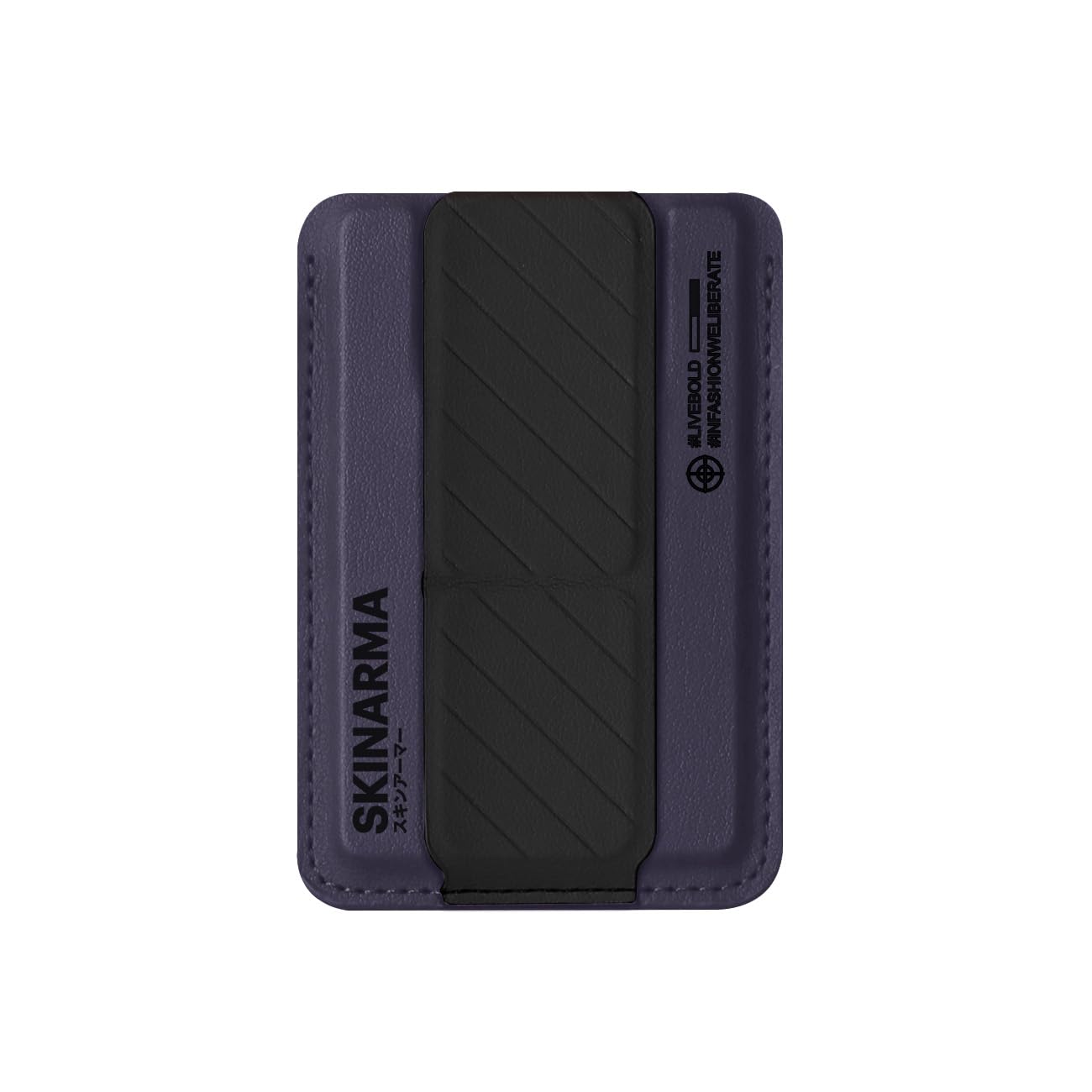 SKRM SKINARMA KADO Magnetic Card Holder with Grip Stand (Purple/Black)