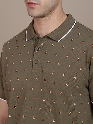 Image of Dennis Lingo Printed Polo Tshirt for Men