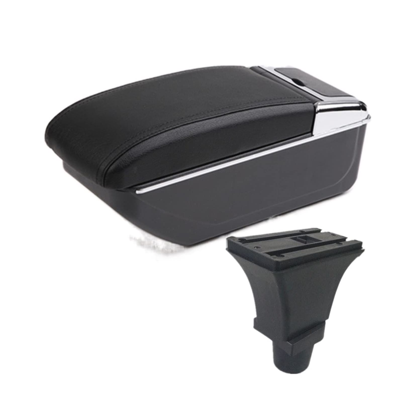 Car Armrest Box For Fiat 500 Armrest Box Central Store Content Storage Box With Cup Holder Ashtray USB Interface(B2 NO USB)