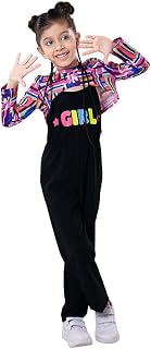 Hopscotch Girls 2-Pc Abstract Blouse & Jumpsuit in Pink Color Price In India