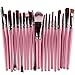 Start 20 pcs Makeup Brush Set tools Make-up Wool Kit (Pink)