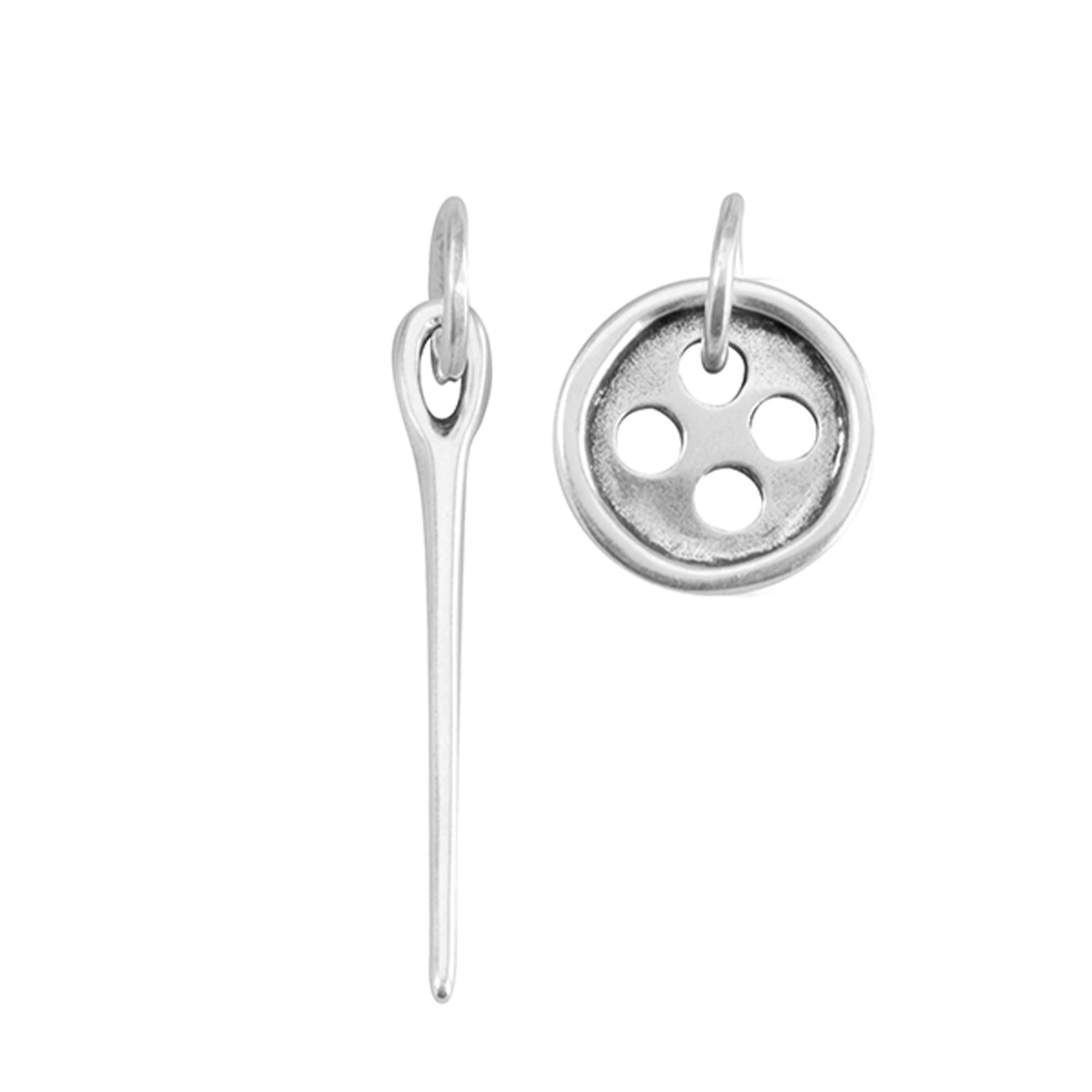 UNOde50 - Earrings Needle and button