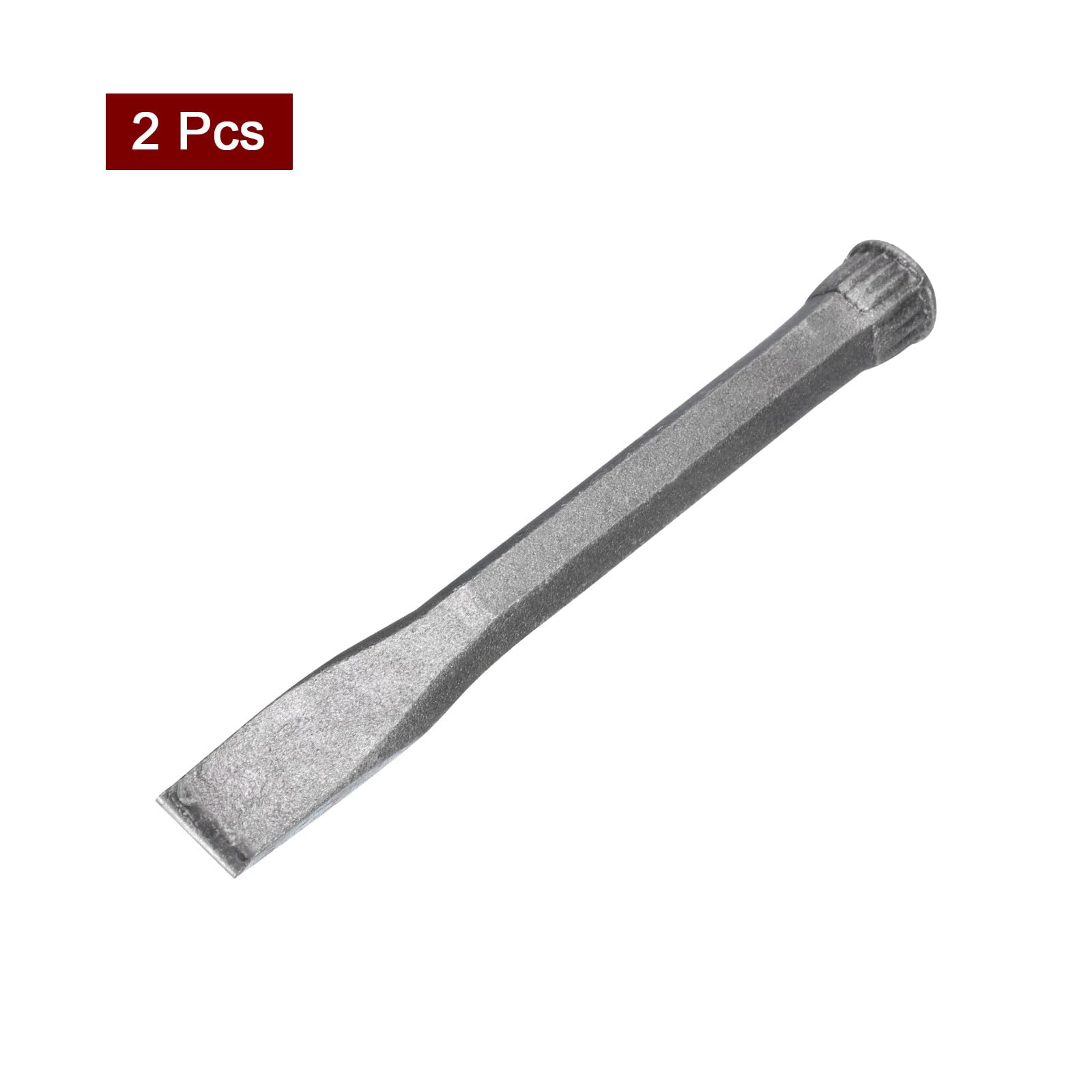 QUARKZMAN Scalpello Roccia 10" Piatto Testa Alto Acciaio Carbonio Gomma Dritto