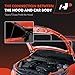 A-Premium Front Driver and Passenger Hood Hinges Compatible with Acura TL 2005 2006 2007 2008 Sedan, Front Left and Right Side, 2-PC Set, Replace# 60170SEPA00ZZ, 60120SEPA00ZZ