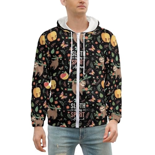 Chaqueta con capucha para hombre manga larga miniatura 2