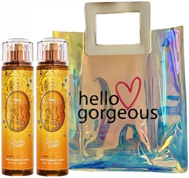 Bellle - White Barn - Bath Body/Work - PRINCESS- 2 Piece Bundle - Premium Beauty - Full Size and Hello Gorgeous Gift Bag (Packaging May Vary)