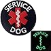 Glow in Dark Service Dog ACU EMS Medic Paramedic Star of Life Vests/Harnesses Emblem Embroidered Fastener Hook & Loop Patch