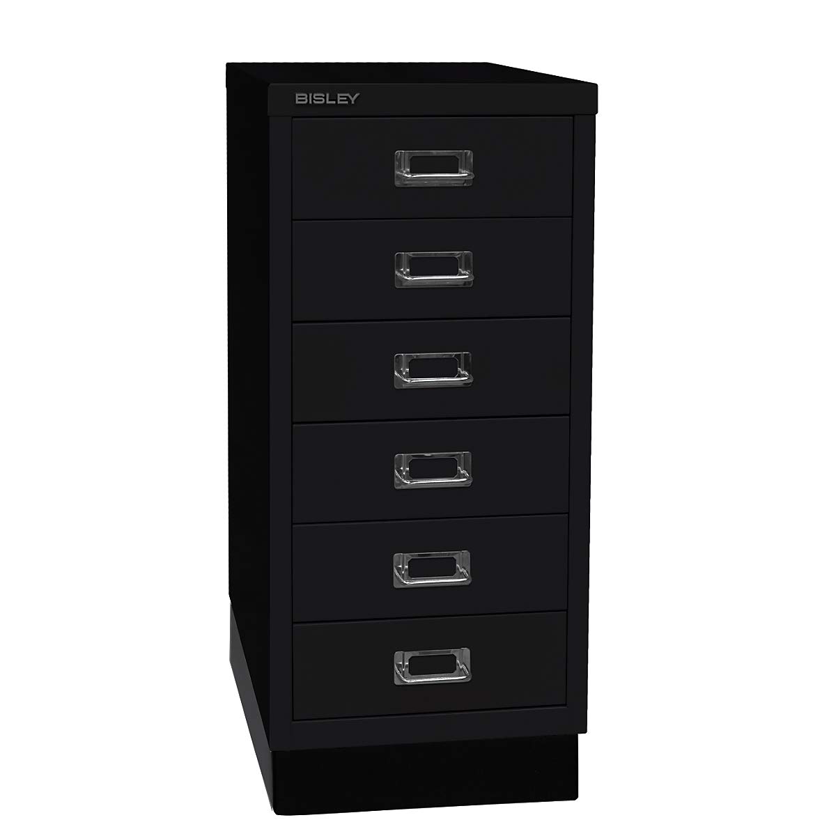 BISLEY MultiDrawer, Serie 29 con Base, DIN A4, 6 cassetti, Metallo, 696, Bianco Traffico, 38 x 27,9 x 67 cm