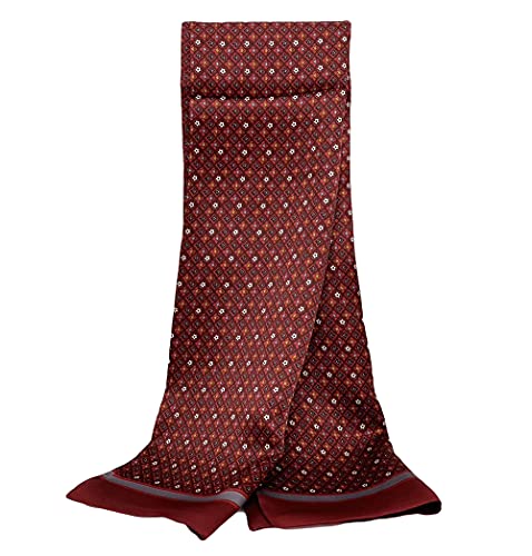 UK_Stone - Foulard da uomo, 100% seta, sciarpa