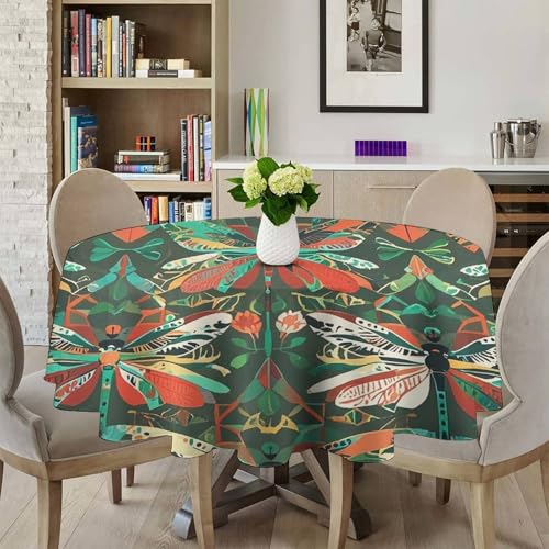 Nappe de table ronde en polyester 178 cm pour repas de fête - 5