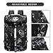 JYColofex Floral gym duffel bag backpack, fashion wrestling bag,with shoe compartment, 4 kinds of back method waterproof travel sports walking laptop Lightweight (A-Starry Sky)