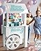 Cardboard Candy Cart for Parties - Dessert Display on Wheels - Party Decoration for Birthdays, Weddings, Baby Showers, and Bridal Parties