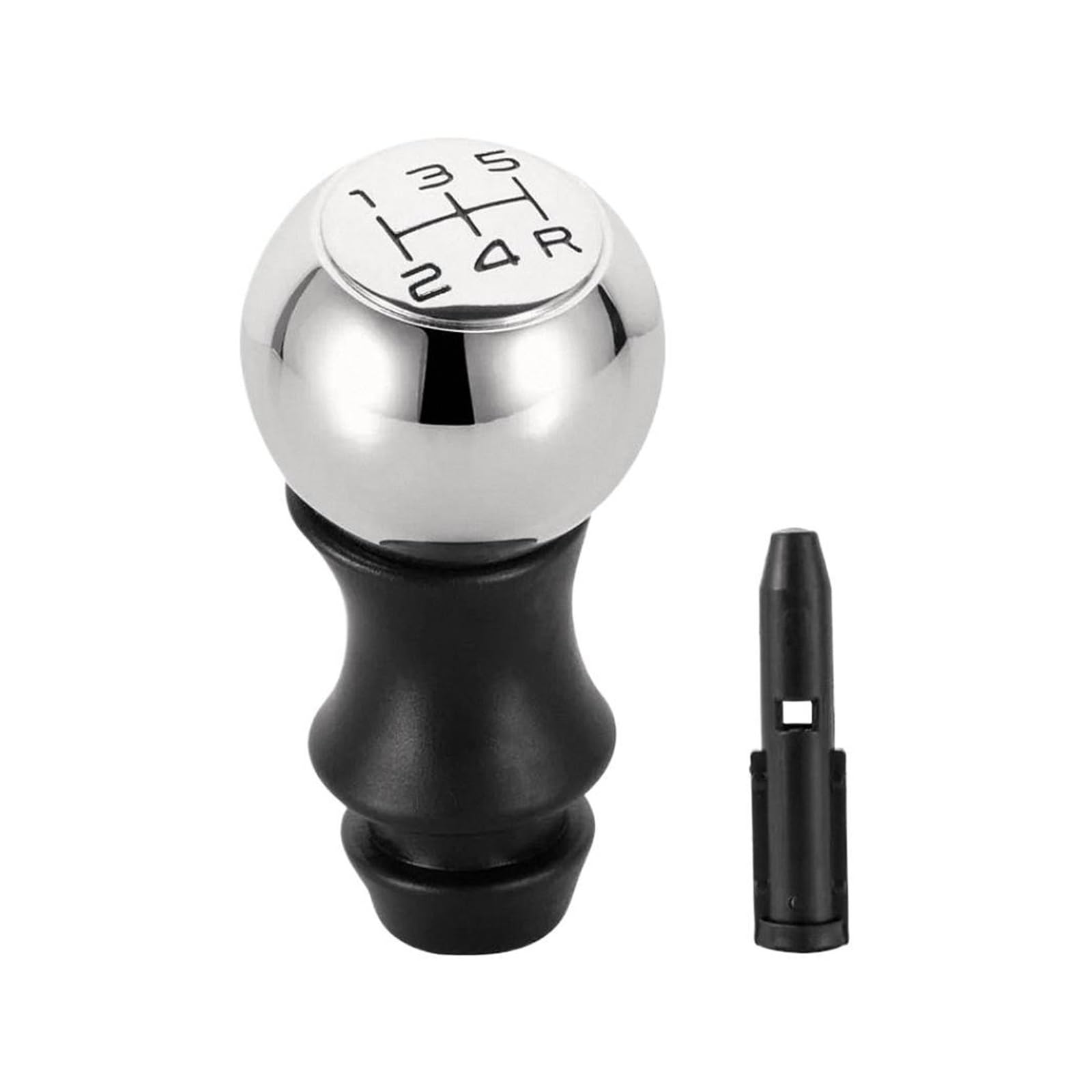 Dbmswzjqfg Chrome Black Font Gear Shift Knob For Peugeot 106 206 306 406 107 207 307 407 301 308 2008