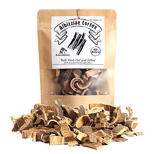 EidolonGreen Albizziae Cortex (Mimosa Tree Bark/合欢皮/Hehuanpi/합환피) Dried Bulk Herbs (3 Ounce (Pack of 1))
