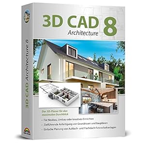 3D CAD 8 Architecture 2D / 3D Architektur für Hausplaner, Grundrisse, Wohnungen für Windows 11, 10, 8., 7