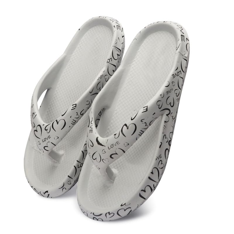 AARJU Womens Printed Slippers|Slip On | Comfortable And Lightweight Slippers (Grey) (B0CF96PBLY) Amazon Price History, Amazon Price Tracker