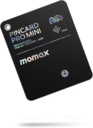Momax Rastreador Bluetooth recargable, buscador de llaves IP68 impermeable, alcance de hasta 328 pies, etiqueta de seguimiento inteligente para