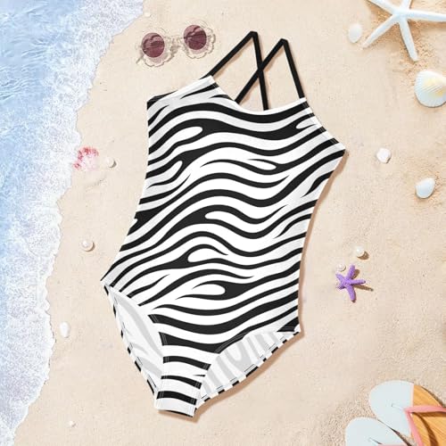 Girls Swimwear Summer one Piece Swimsuit Sleeveless Bathing Suit with Adjustable Straps2