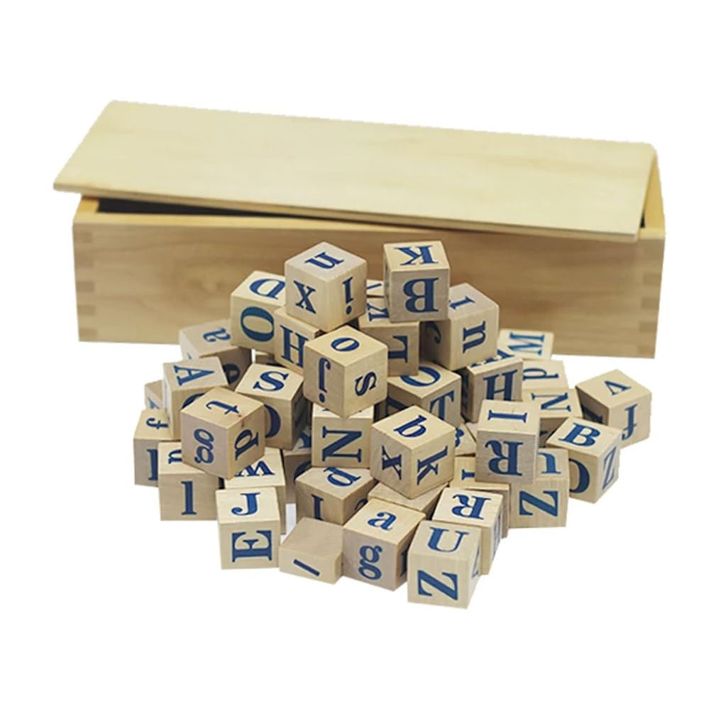 ttnmrc Montessori Movable Alphabet Wooden Blocks