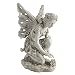 Design Toscano Fiona The Flower Fairy Garden Statue, 17 Inch, Polyresin, Antique Stone
