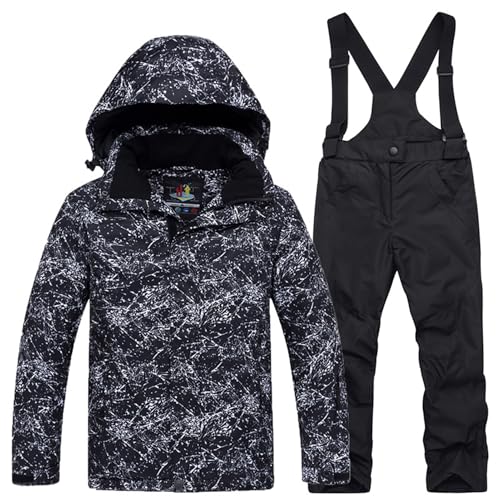 Ensemble de ski fille pantalon et veste chaude pour les jeux de neige