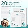 Dimora Transparent Film Dressing 6x8 inch 20 Packs with Hypoallergenic Adhesive, Large Waterproof Wound Bandages Post Surgical for Swimming, Tattoo Aftercare Bandage, IV Shield