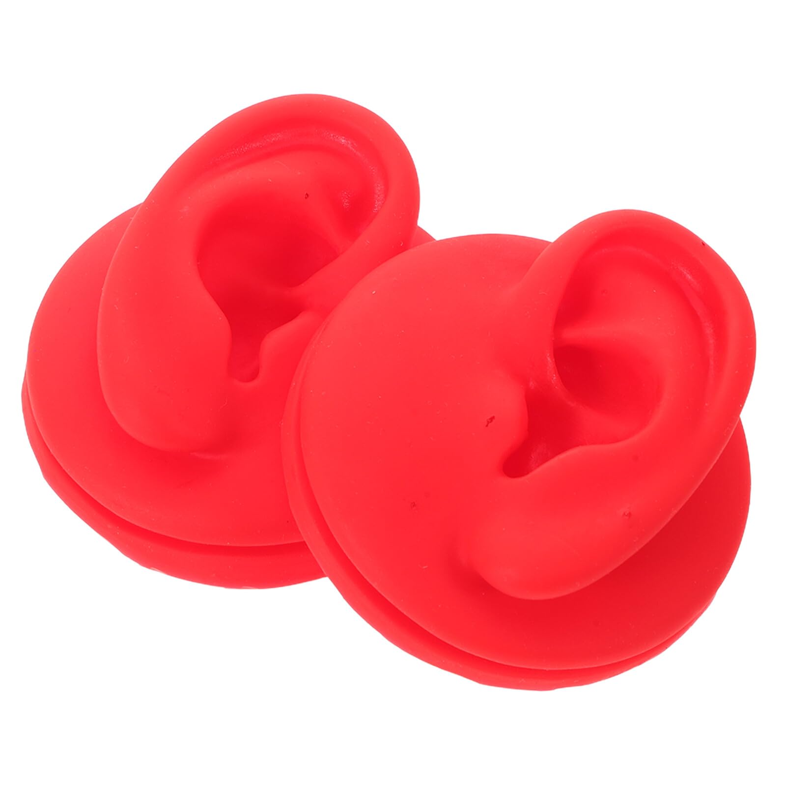 Orejas de silicona FONDOTIN rojas para perforaciones y expositor de joyas 8