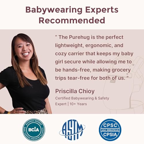 Image of Momcozy PureHug Baby Carrier-Ergonomic, Cozy & Lightweight for 3.2-20.4 kg | Easy to Put On, IHDI Hip-Healthy, 3D EVA Lumbar Support, X-Straps for Even Weight Distribution, 100% Cotton, Starry Night