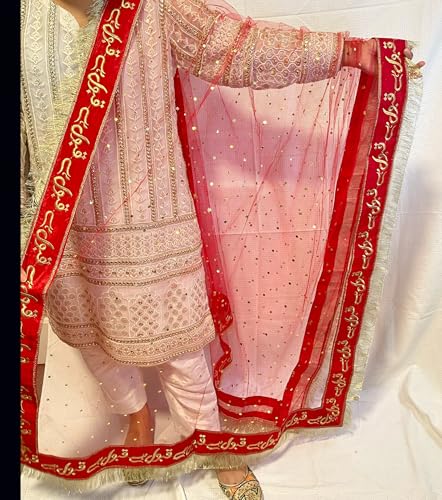 Qabool Hai Nikkah Dupatta, Pakistani Weddings, Qubool Hai, Rukhsati, Shadi, Dulhan Veil Scarf4