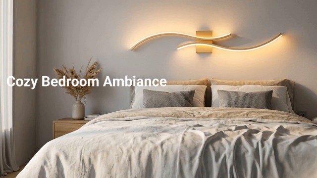 Image of CANEOE Modern Wall Sconce Set of, 5CCT Dimmable Indoor Led Wall Sconce Lighting Set of 2, 31.5 Inch Wall Light Fixtures, Gold Led Wall Lamps for Living Room Bedroom Bathroom Hallway