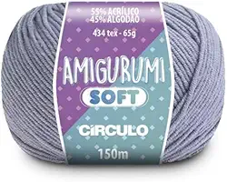 Fio AMIGURUMI Soft - Circulo - 254m (2198-Fumaça)