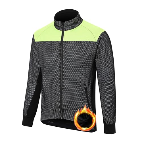 UGLY FROG Fahrradjacke Männer Winddichte Thermo für Winter Outdoor-Sport Fahrradbekleidung Warme Fleecejacke