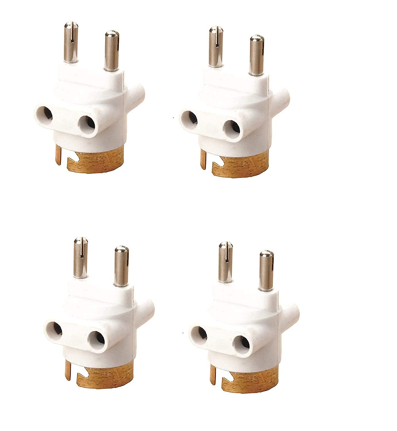 Bulb holder with Plug socket | 2 pin Parallel Adapter for light Decoration | Socket to Holder conversion | 2 Pin Parallel Adapter | Pack of 4 |