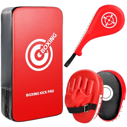 image for YORWHIN Punching Mitts Kick Pack Set, Boxing Pads Curved Focus Punchin