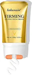 Creme firmador para pescoço com rolo, creme de pescoço que levanta o pescoço contém hexapeptídeo, loções de aperto hidratantes, reparos cosméticos para cuidados com a pele