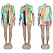 Women's Printed Blazer Jackets Long Sleeve Open Front Tie Dye Print Tops