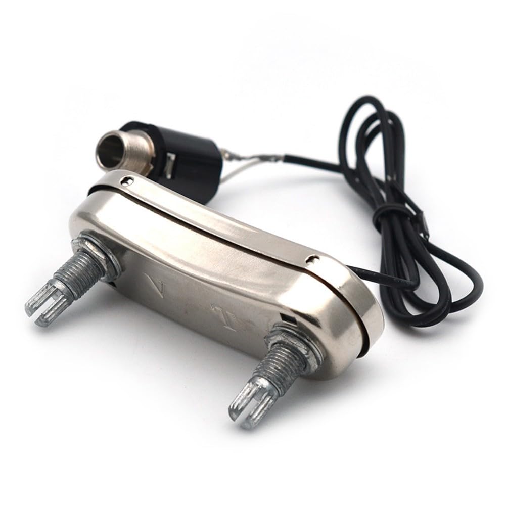Kalokairi PS700 Pastilla piezoeléctrica pasiva de ecualizador pasivo para guitarra acústica con controles de volumen y tono de 500 K, cromado