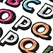 Bright Creations Iron On Letters & Patches - 104 Pieces, 1.4 x 1 in, Multicolor Embroidered - Letter Iron On Patches for Clothing & Backpacks