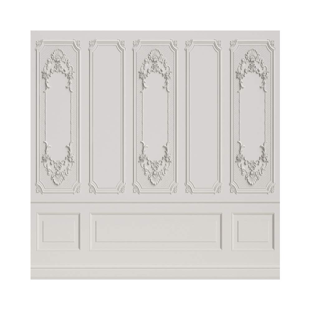 Leyiyi 10x10ft Vintage Room Inside Backdrop European Frame Modern House French Castle Cementery Wall Retro Style Photo Background Cowboy Kids Birthday