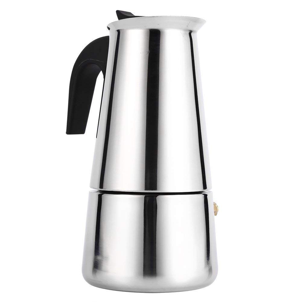 Yosoo Stainless Steel Moka Coffee Pot Percolator Stove Top Coffee Pot Espresso Coffee Maker For Home Office Use (Size : 300ml)