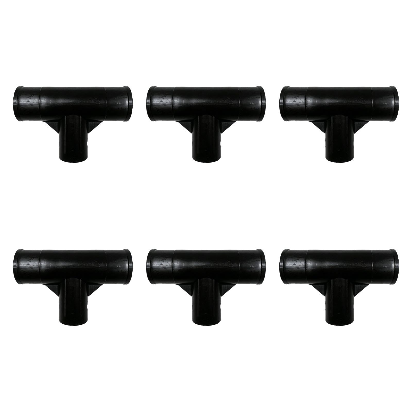 Sharplace 6 Conectores de Reparación de Marco con Junta en T para Patas Y, Accesorios para Piscinas con Marco Rectangular 28273, Negro