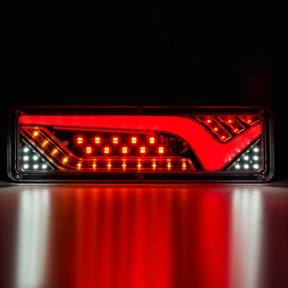 2PCS 12Vトラックテールライト Amazon.com: X AUTOHAUX 2pcs 19 LED Trailer Lights 12V Turn Signal